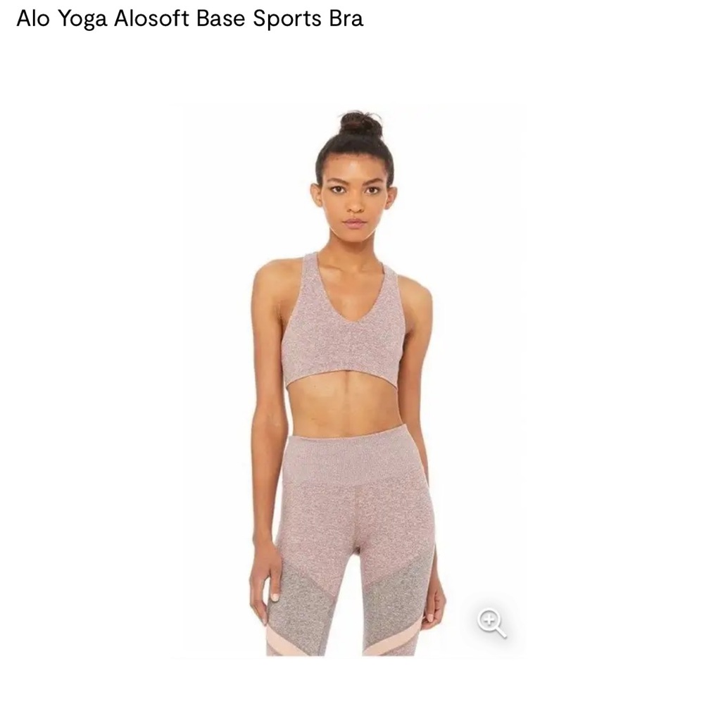 Alosoft base bra heather